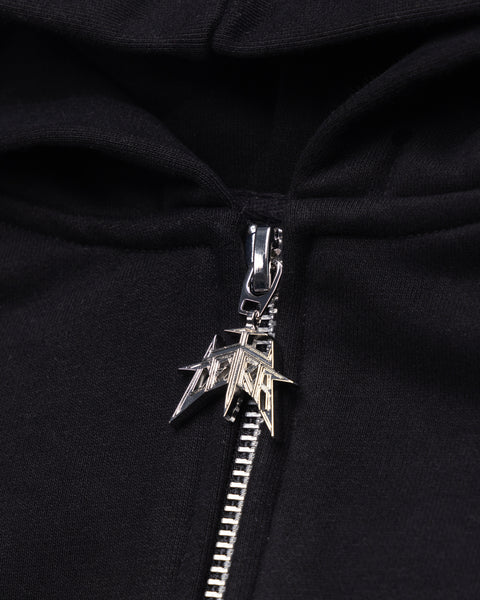 SUPERIOR BLACK ZIP HOODIE