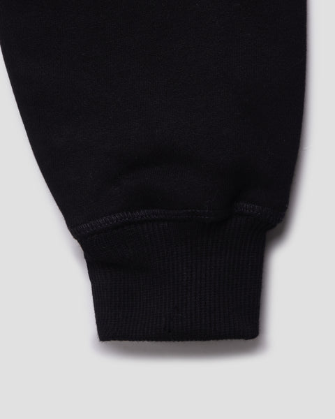 SUPERIOR BLACK ZIP HOODIE