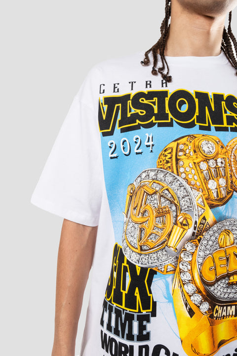 WHITE & YELLOW CHAMPIONSHIP RINGS 19-24' T-SHIRT