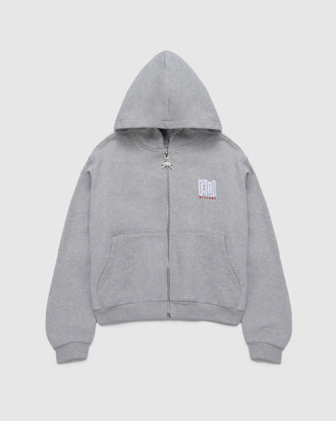 SUPERIOR GREY ZIP HOODIE