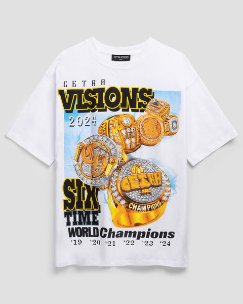 WHITE & YELLOW CHAMPIONSHIP RINGS 19-24' T-SHIRT