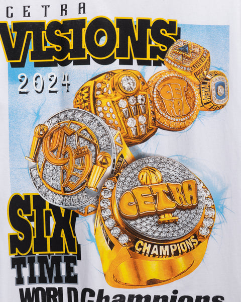 WHITE & YELLOW CHAMPIONSHIP RINGS 19-24' T-SHIRT