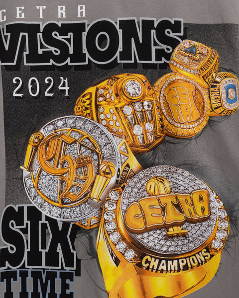 GREY CHAMPIONSHIP RINGS 19-24' T-SHIRT