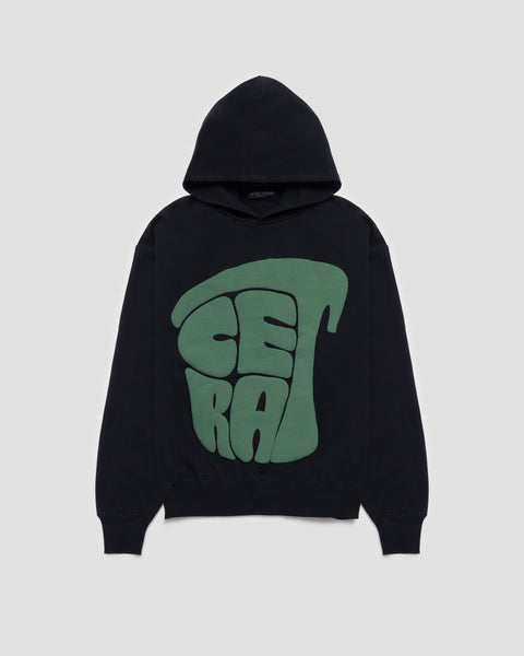 SIGNATURE BLACK & GREEN PUFF HOODIE