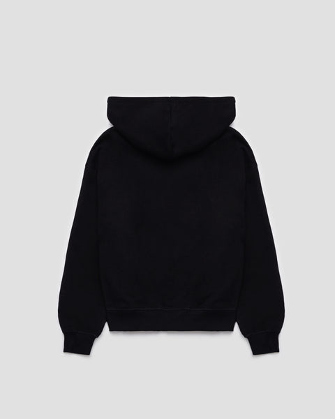 SUPERIOR BLACK ZIP HOODIE